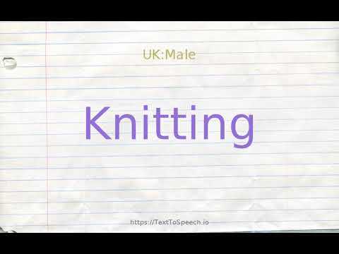 1. Knit stitch