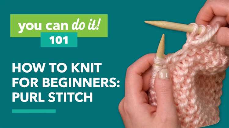 Learn how to purl stitch knitting like a pro