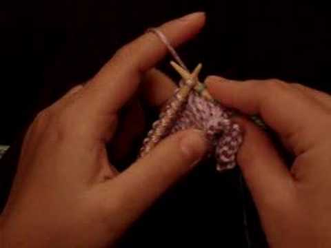 How to sew in knitting ends