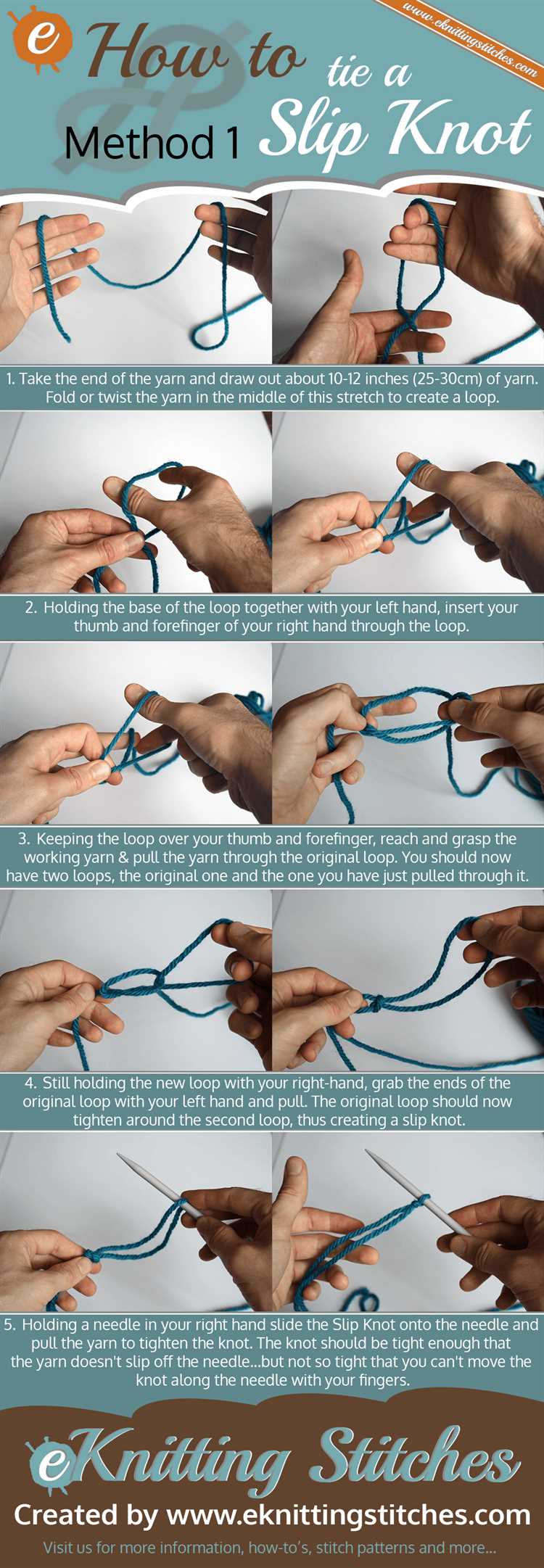 Learn How to Slip Knot Knitting