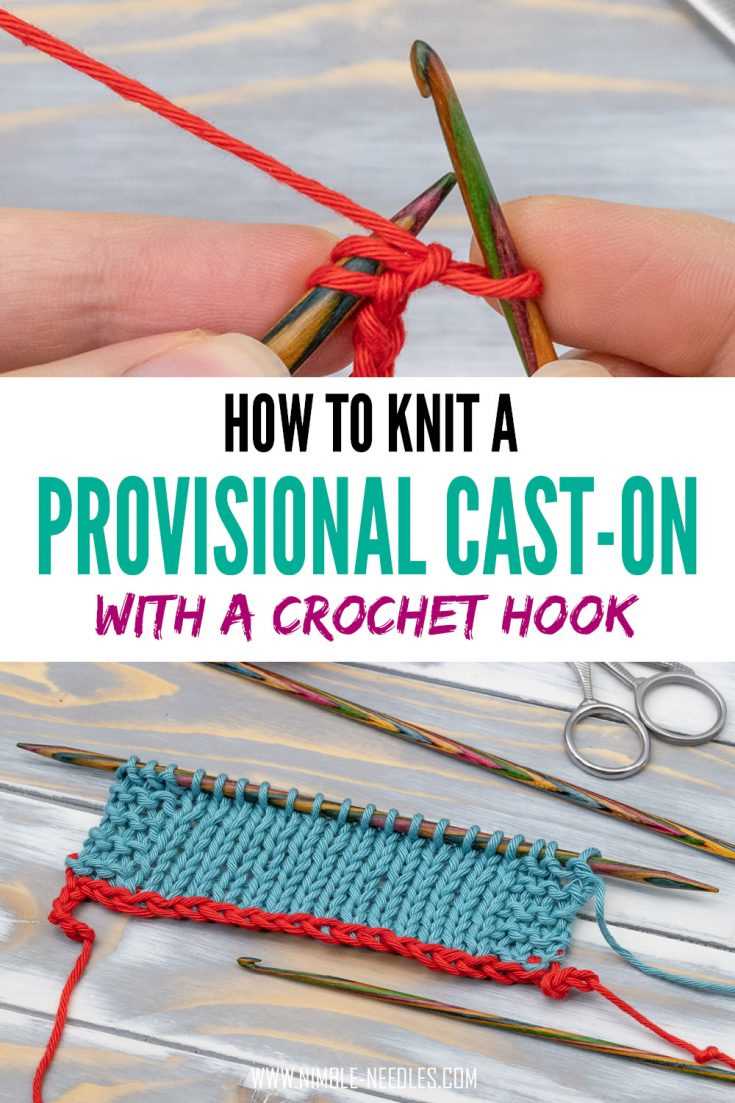 Learn How to Start Knitting after a Provisional Cast On