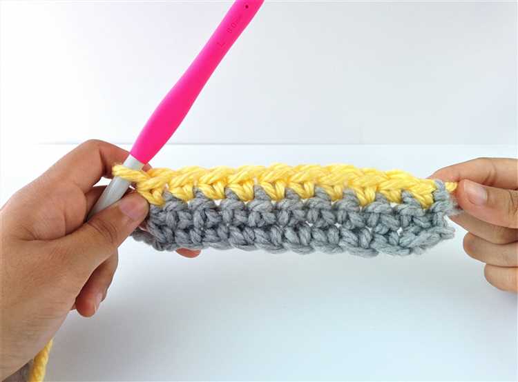 How to switch colours knitting
