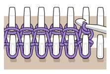 How to tie off loom knitting
