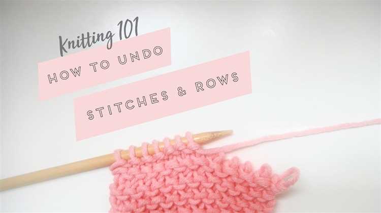 How to undo a row of knitting