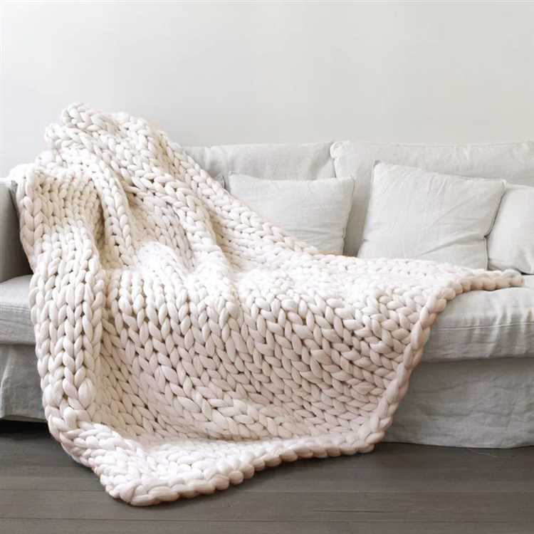 How to properly clean a chunky knitted blanket