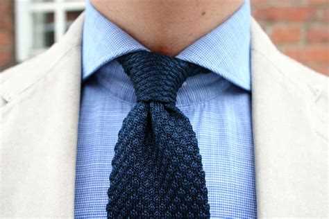 Pairing Knitted Ties with Suits