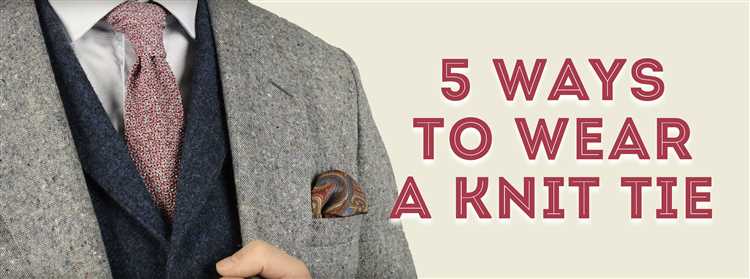 2. Textured Knit Ties