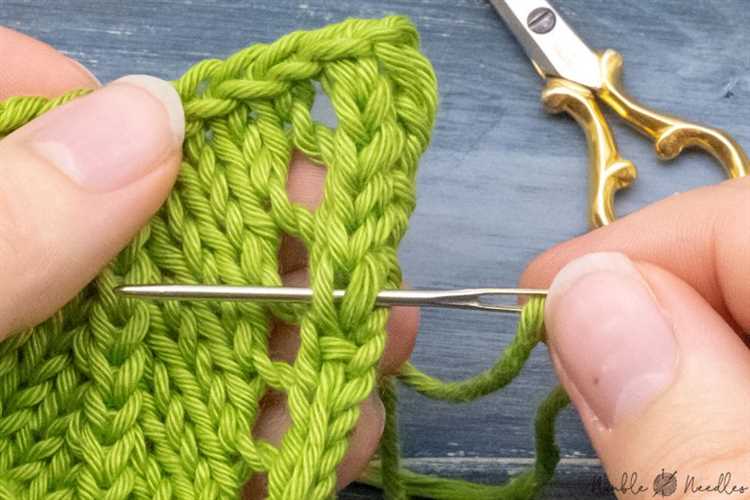 How to weave in ends in knitting