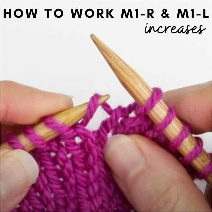 Using M1 Increases in Different Knitting Projects
