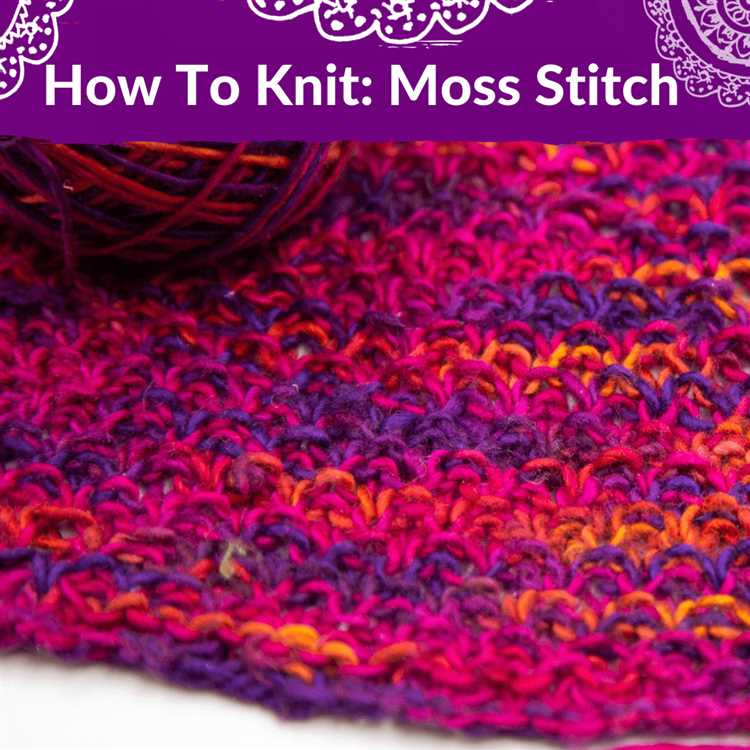 How to Bind Off the Moss Stitch