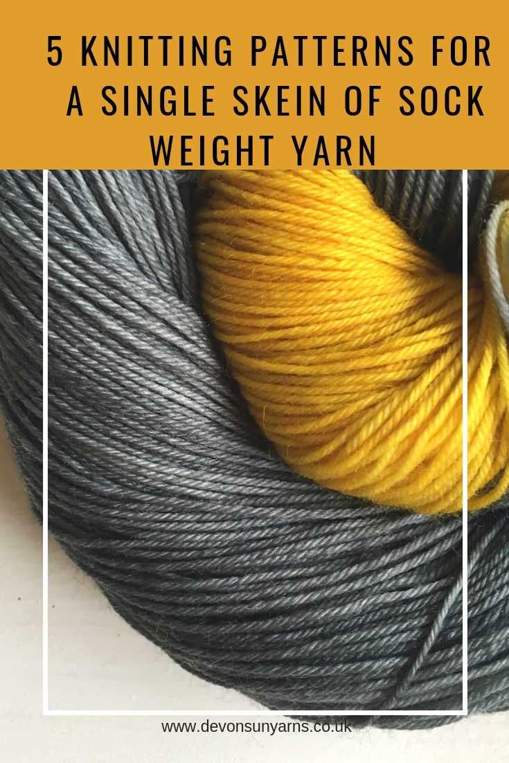 Knitting Patterns for One Skein of Yarn